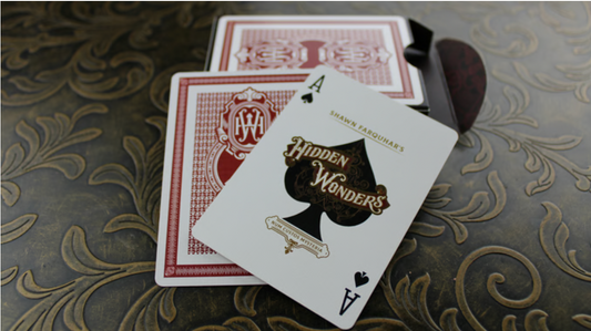 Hidden Wonders Scarlet Playing Cards