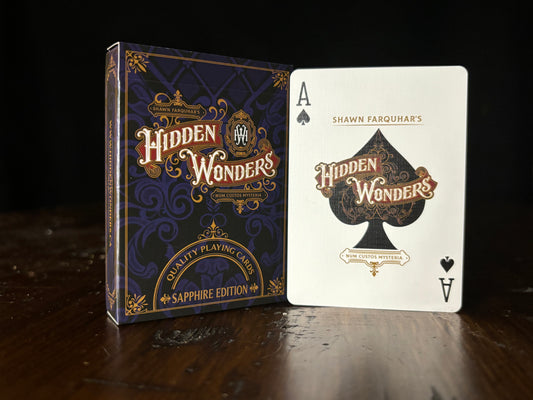 Hidden Wonders Sapphire Playing Cards